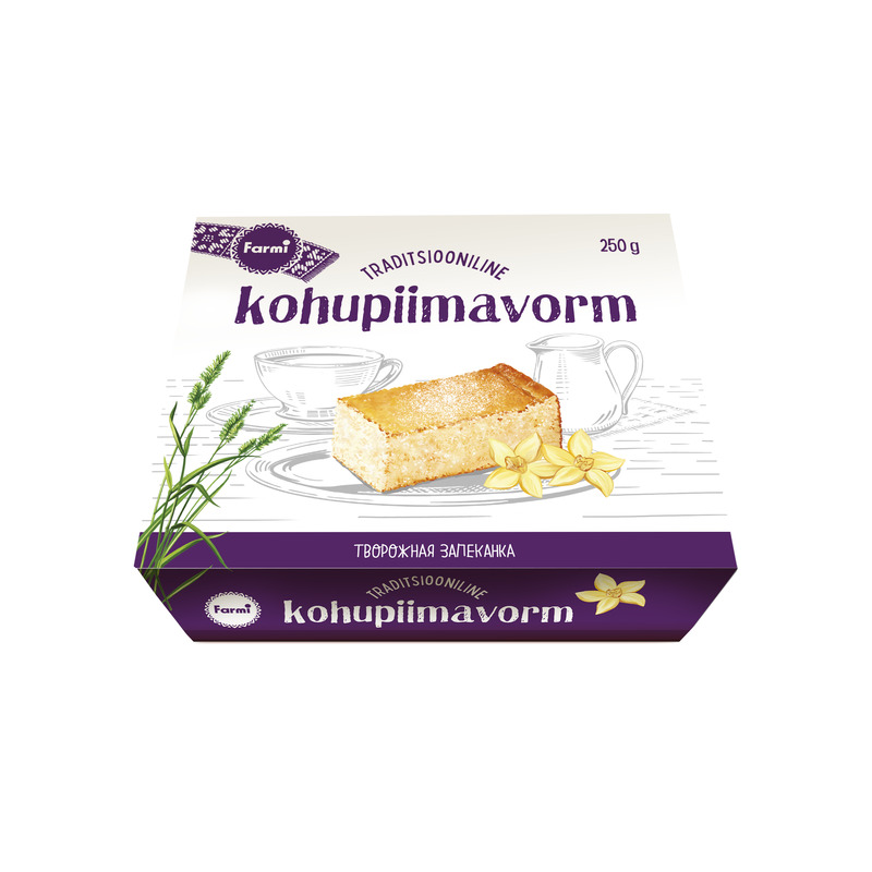 Vanilli kohupiimavorm, FARMI, 250 g