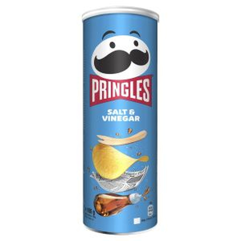 Pringles kartulikrõps 165g soola ja äädika maitseline