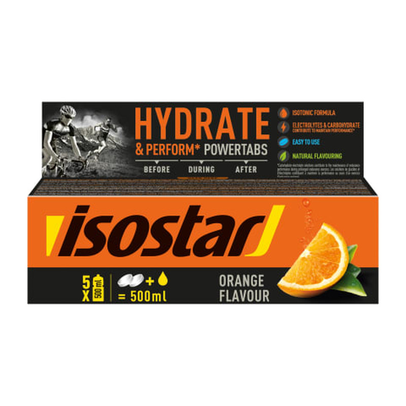 Isotoonilised tabletid apelsini Hydrate&Perform Isostar 120g