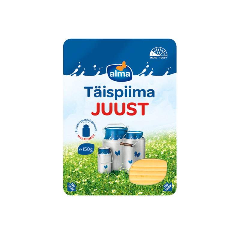 Viilutatud juust täispiimast, VALIO ALMA, 150 g