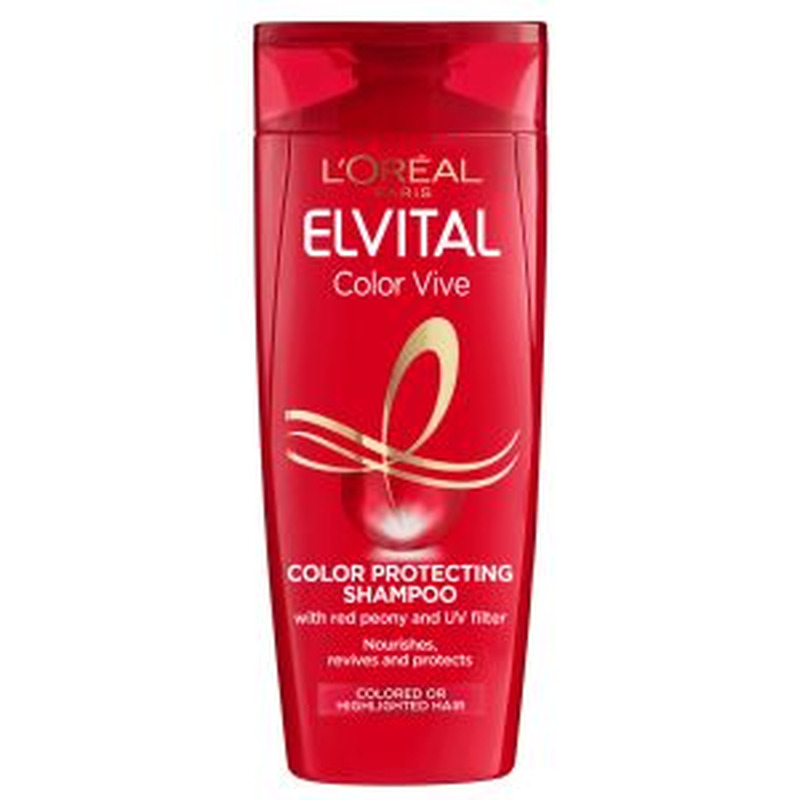 Šampoon Elvital Color Vive värvitud ja triibutatud juustele, L´OREAL, 400 ml