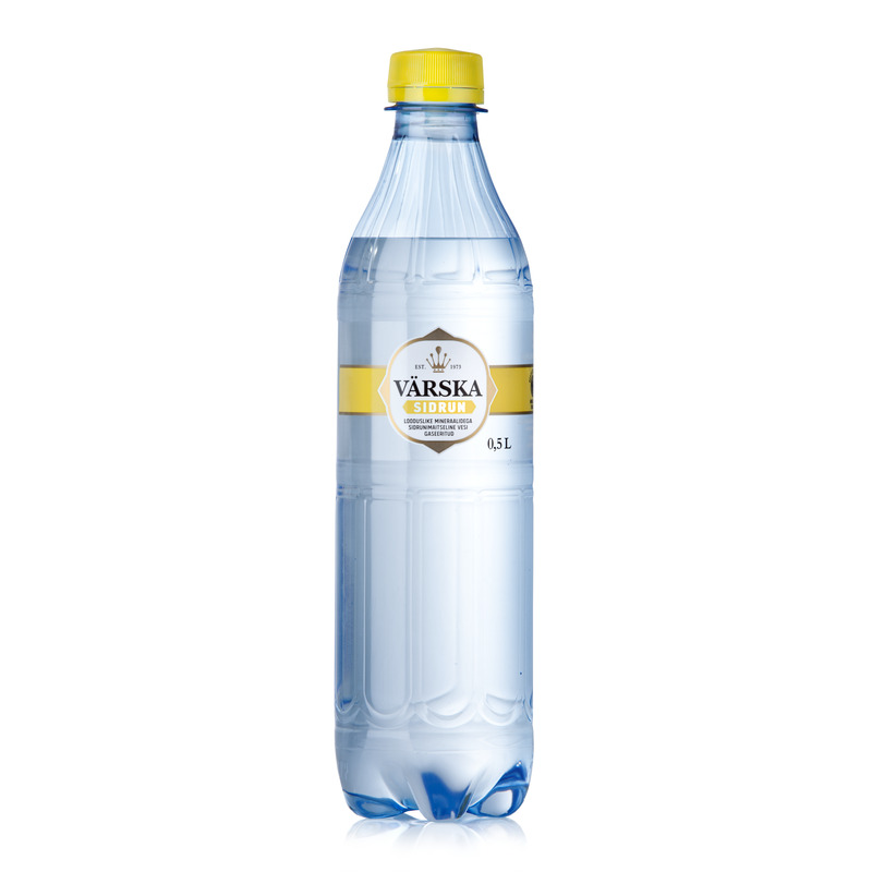 Sidrunimaitseline gaseeritud vesi, VÄRSKA, 500 ml