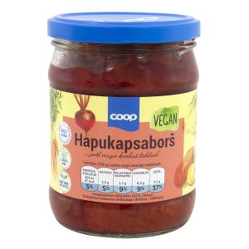 Coop Hapukapsaborš 480g lihata