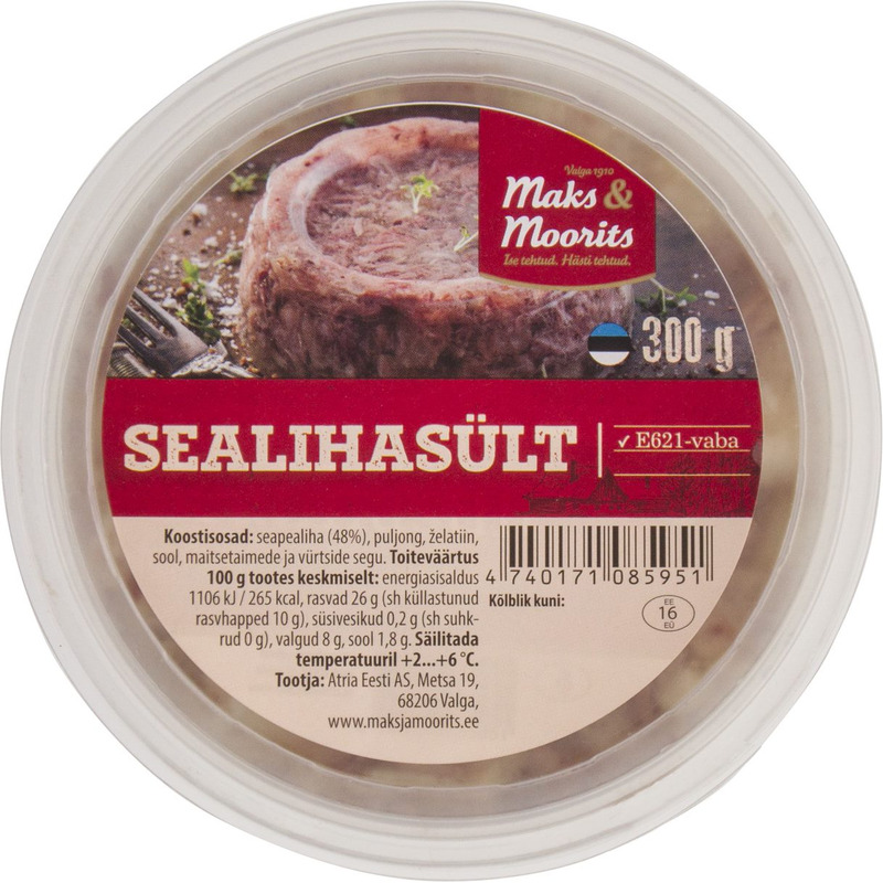 Sealihasült, MAKS & MOORITS, 300 g