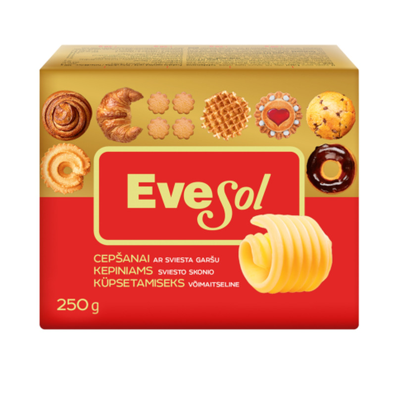 Küpsetusmargariin EveSol 72% 250g