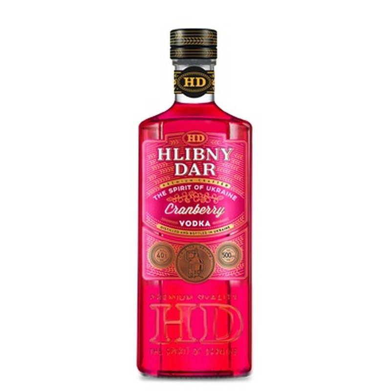 HLIBNY DAR Cranberry vodka 37,5% 50cl