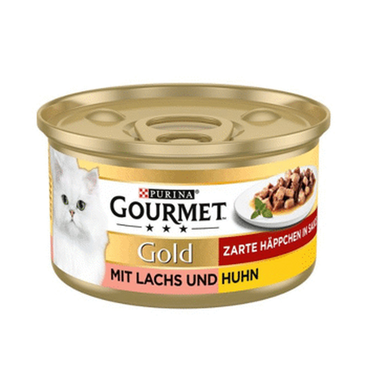 Kassikons.GOURMET GOLD lõhe-kanatükk.85g