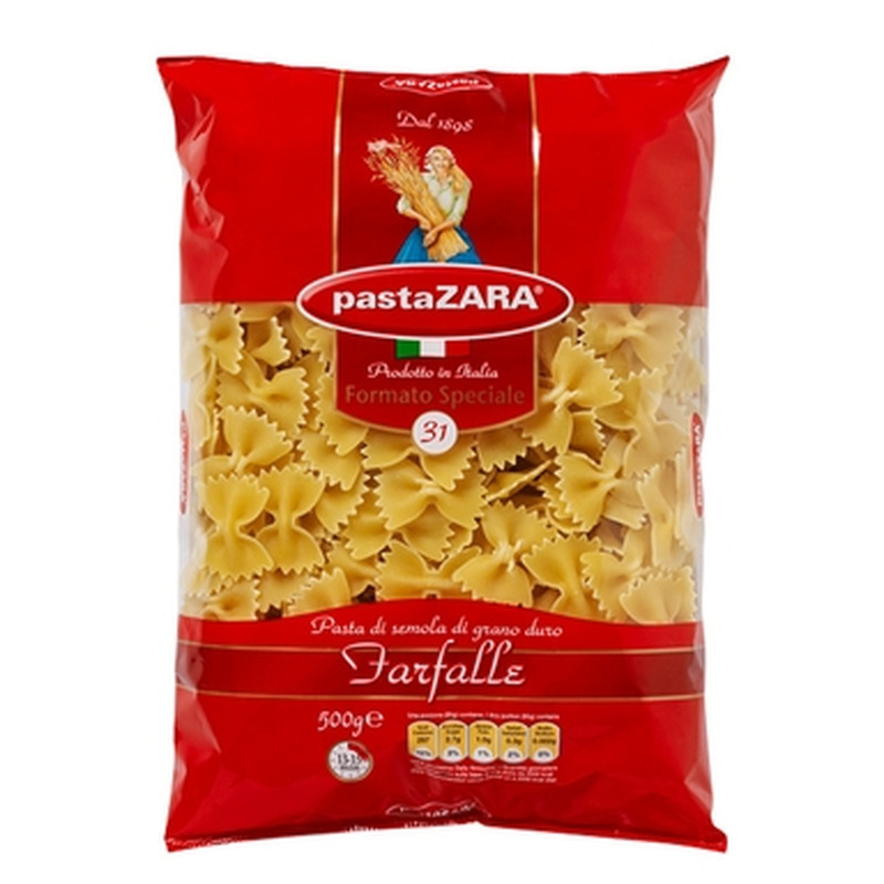 PASTA ZARA Farfalle 500g (lipsukesed)