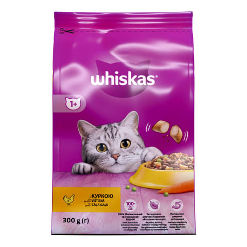 Kiisueine Whiskas Adult kanalihaga 300G