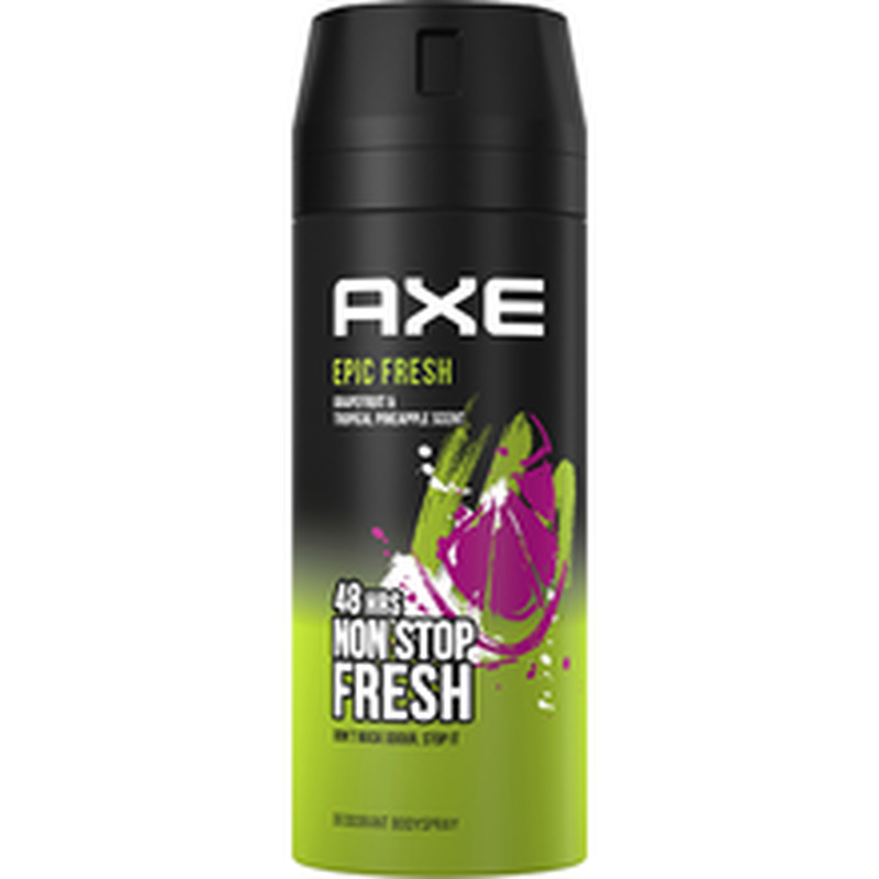 Axe kehasprei EPIC FRESH greibi ja troopilise ananassi lõhna kooslusega150ml