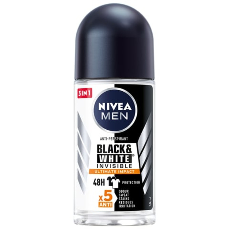 Rulldeodorant Nivea Men Black&White Ultimate Impact 50ml