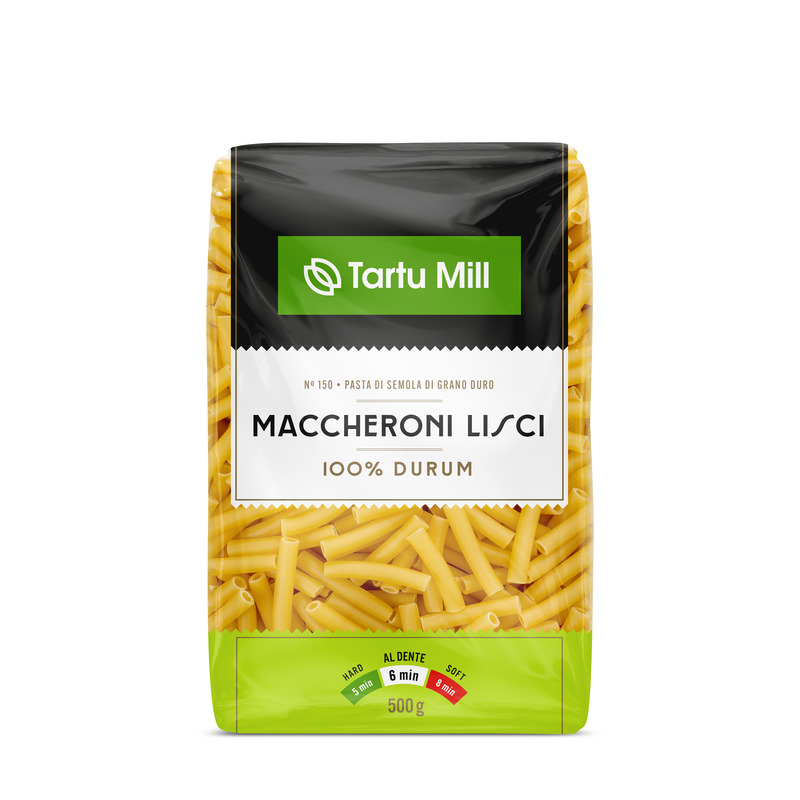 Pasta Maccheroni Lisci, TARTU MILL, 500 g