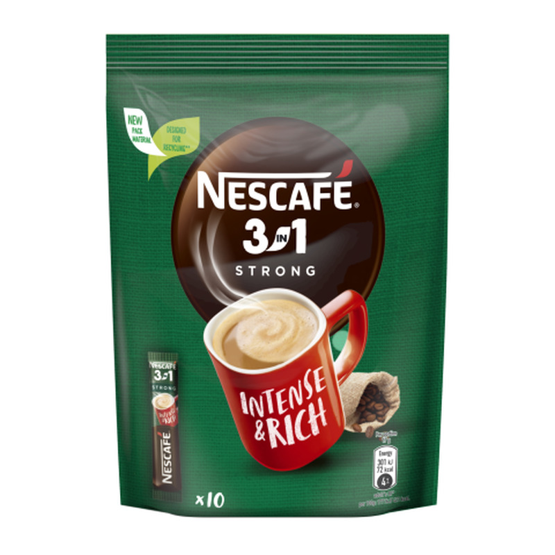 Kohv lahustuv 3in1 strong Nescafé 10x16g