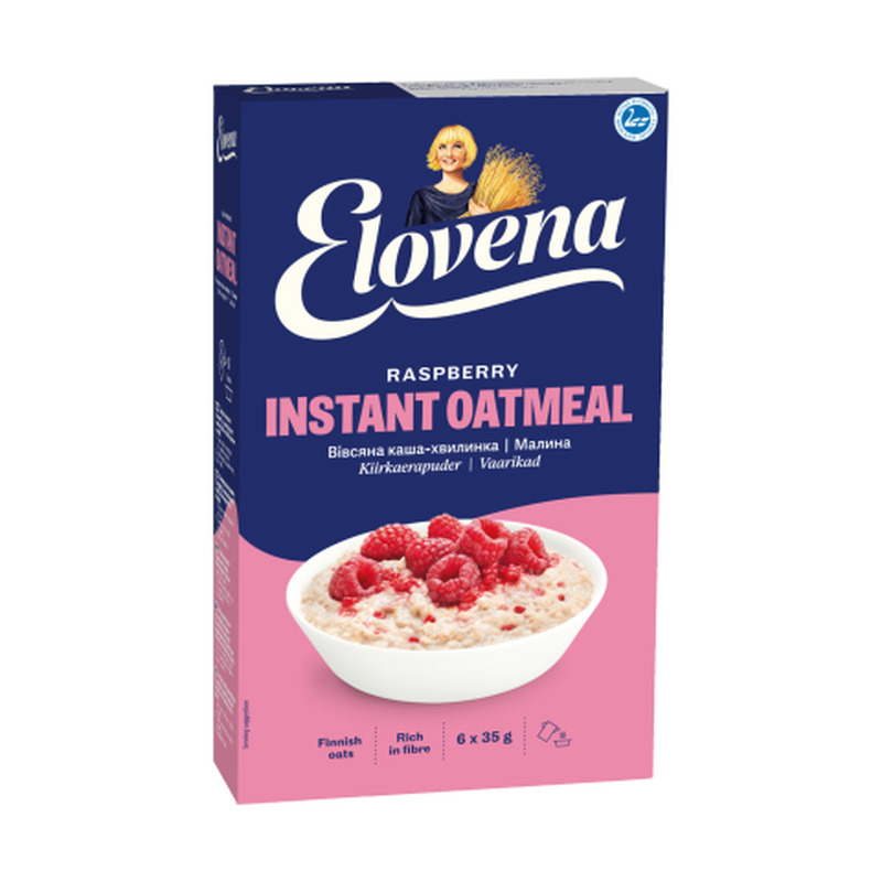 Kiirkaerapuder vaarikatega Elovena 6*35g