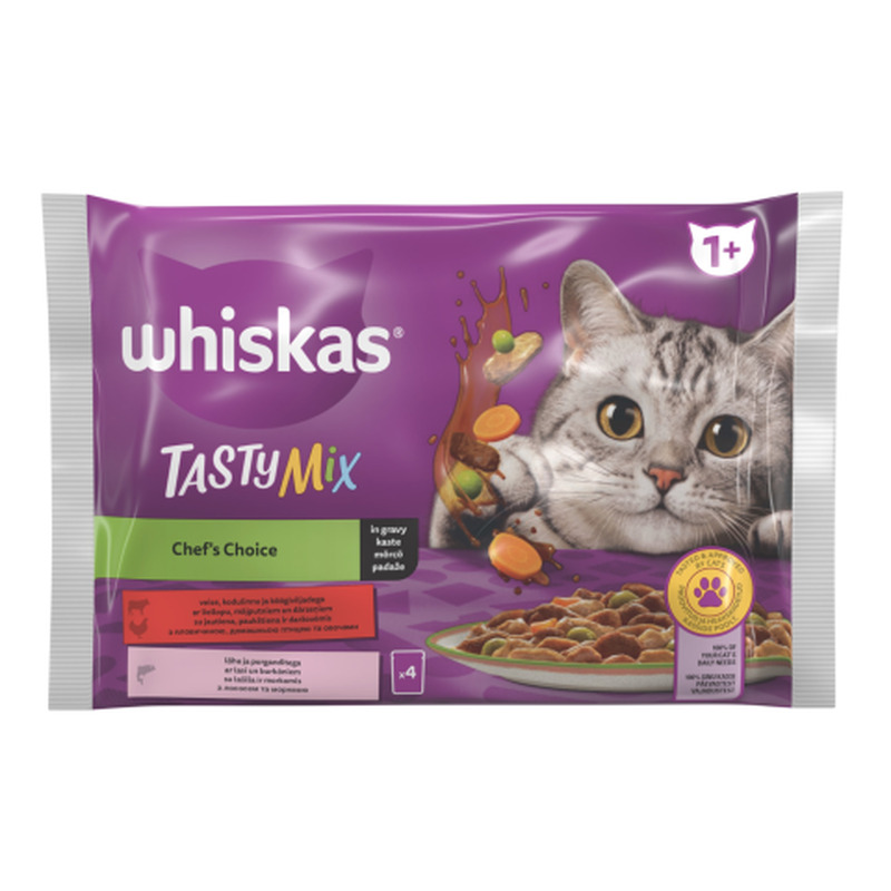 Kiisueine Whiskas Tasty Mix Chef's Choice 4x85g