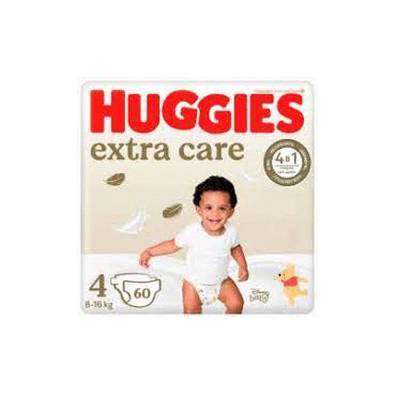 Mähkmed HUGGIES Extra Care 4 8-16kg 60tk