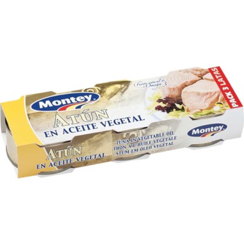 MONTEY Tuunikalatükid õlis 3x80g (240g)