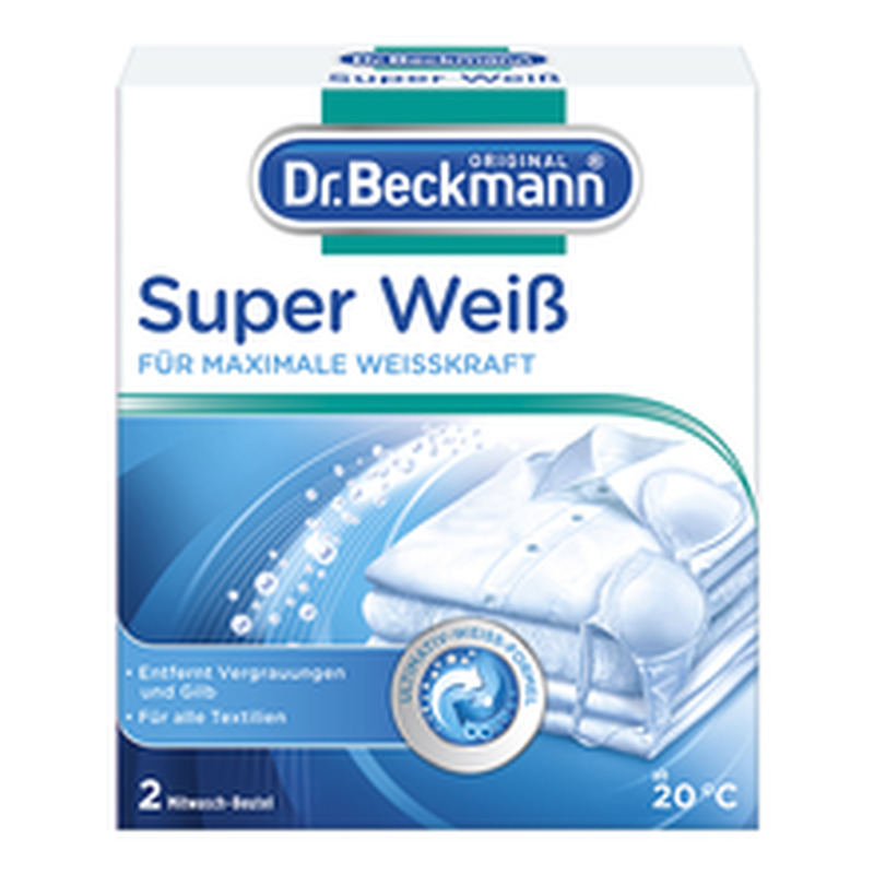 Dr. Beckmann Super White pesuvalgendi 2 tk