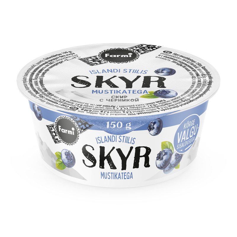 Skyr mustikatega, FARMI, 150 g