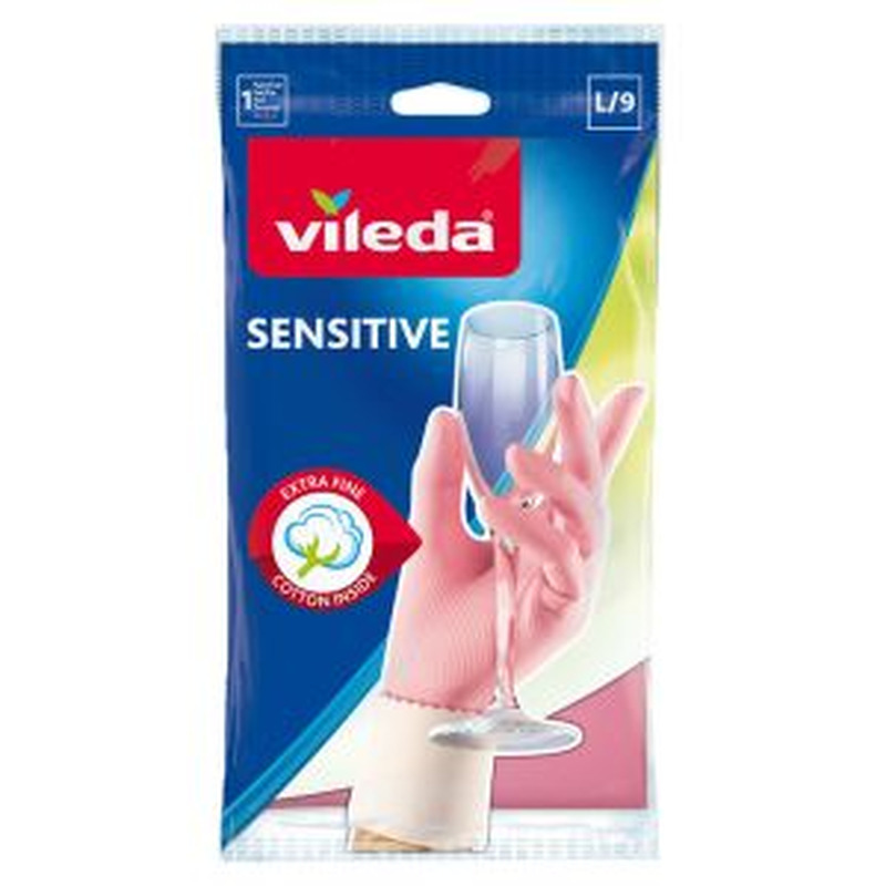 Kummikindad Sensitive L, VILEDA, 1 paar