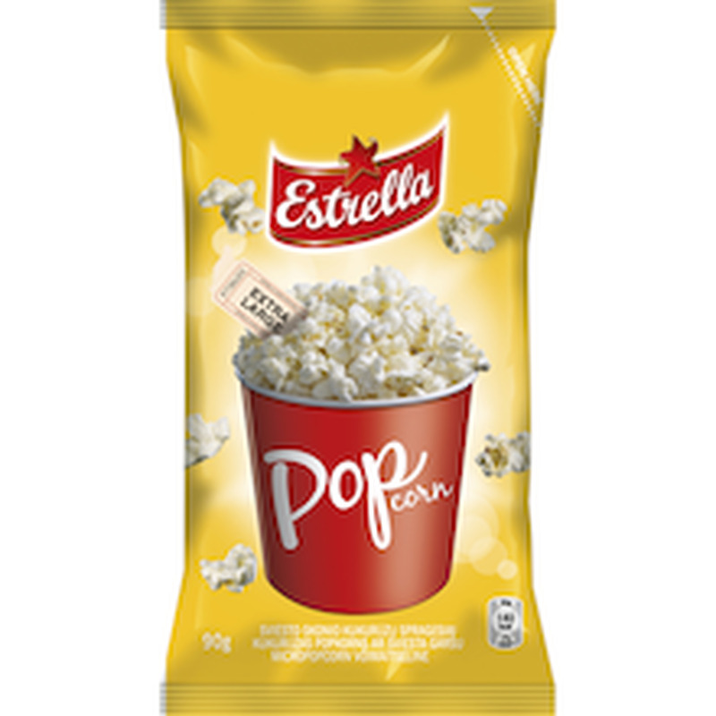 Mikropopcorn võimaitseline, ESTRELLA, 90 g