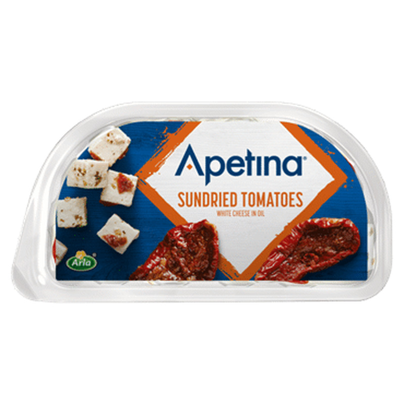 Valge juust APETINA päikesek.tomat.,100g