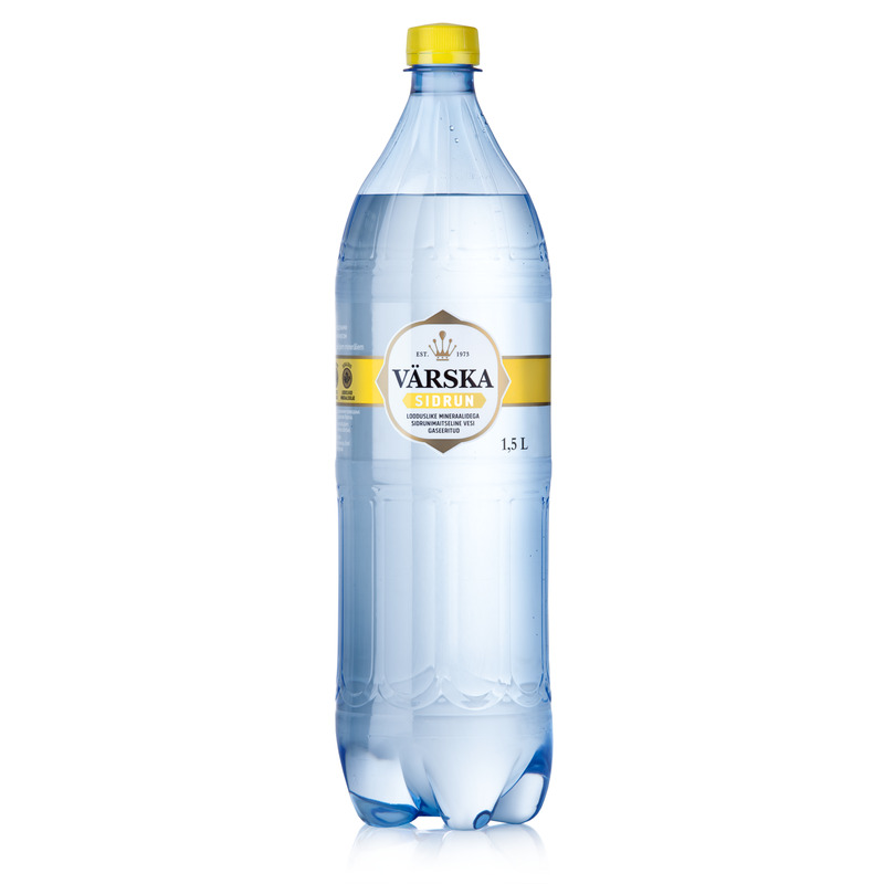 Sidrunimaitseline gaseeritud vesi, VÄRSKA, 1,5 L