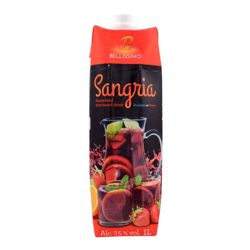 Aromatiseeritud veinijook Bellissimo Sangria 1l