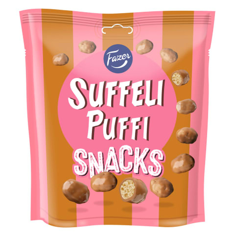 Paisutatud mais šokolaadis Suffeli Puffi Snacks 160g