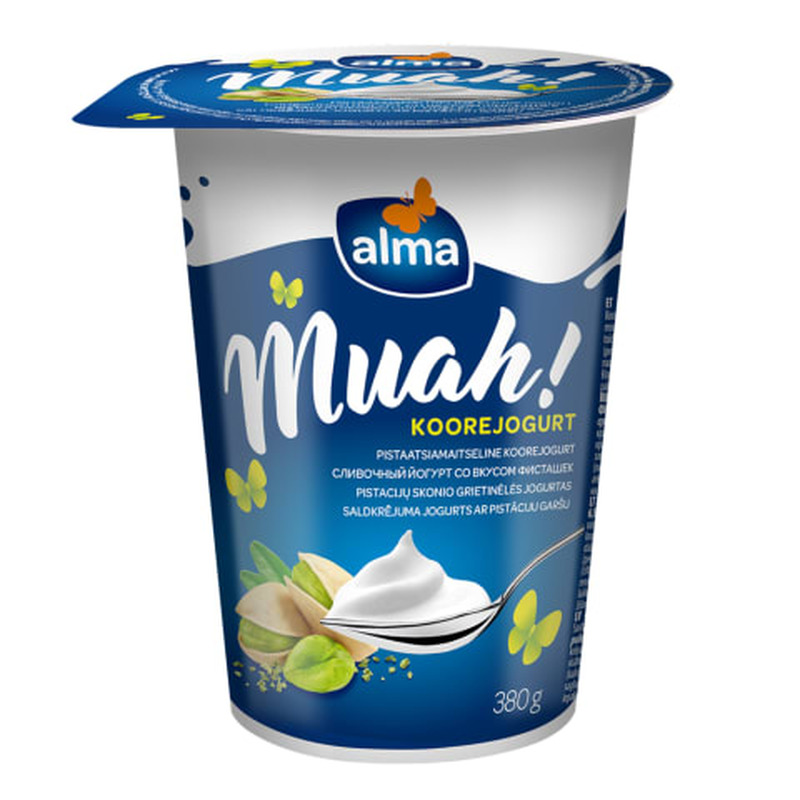 Koorejogurt pistaatsiamaitseline Alma Muah 380g