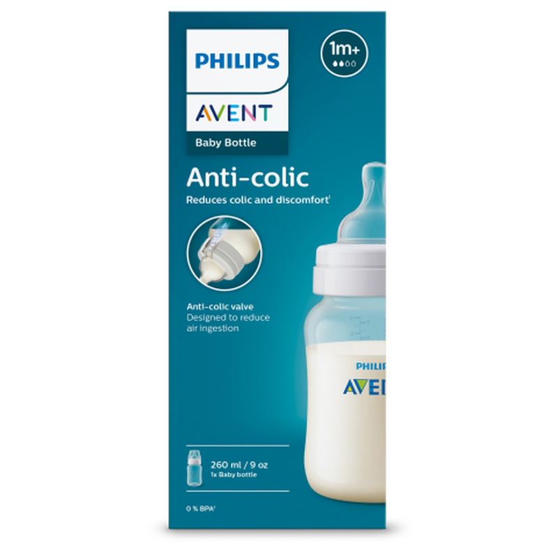 Lutipudel Philips Avent Koolikutevastane 260ml, aeglase vooluga lutt 1k+ 1tk.