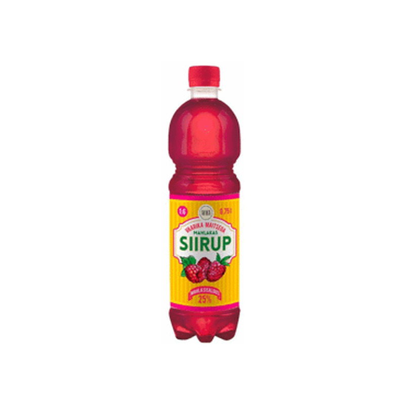 Siirup AURA vaarikamaitseline 750ml