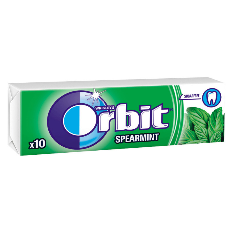 Närimiskumm Spearmint suhkruvaba, ORBIT, 14 g