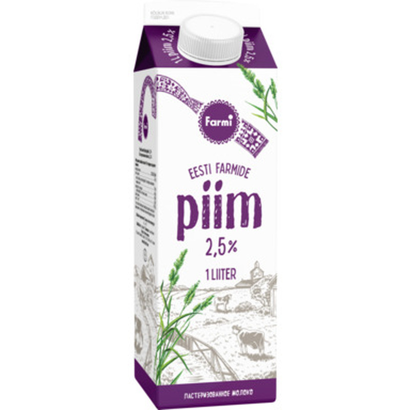 FARMI Piim 2,5% 1l (pure)