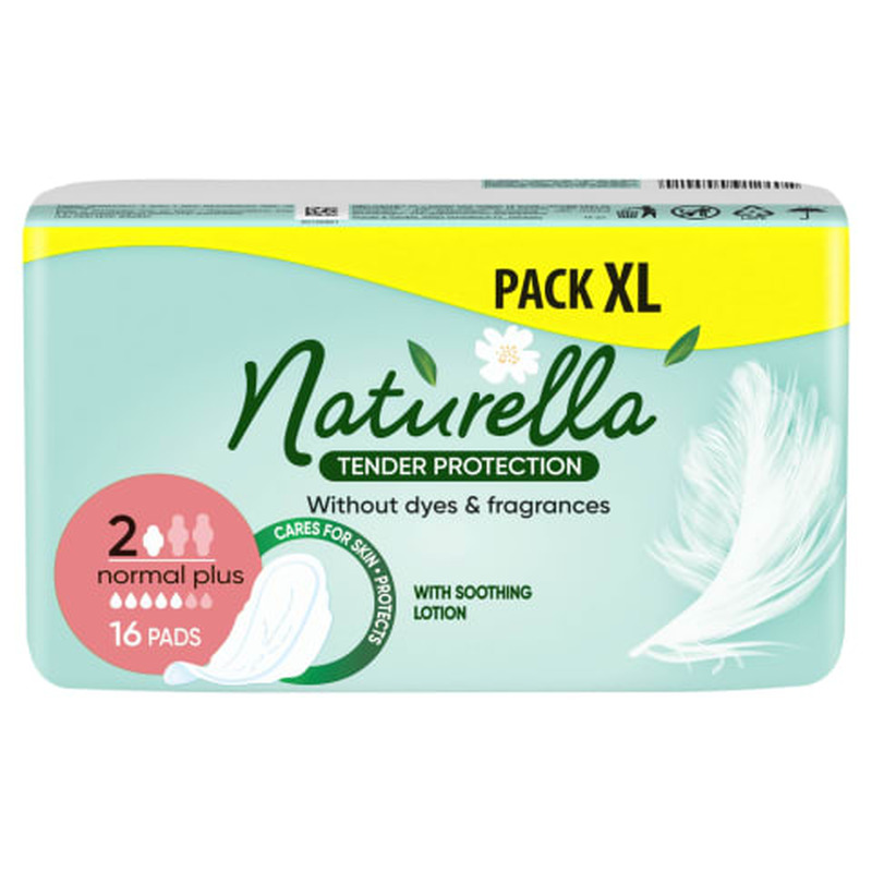 Hügieenisidemed Naturella Tender Protection Normal 16tk