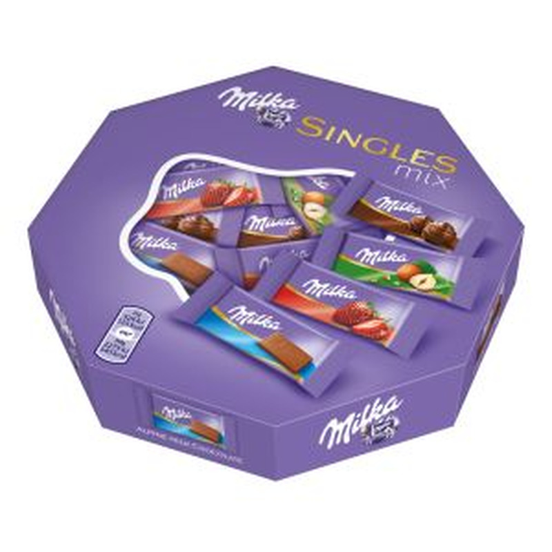 Šokolaadiassortii Singles Mix, MILKA, 138 g