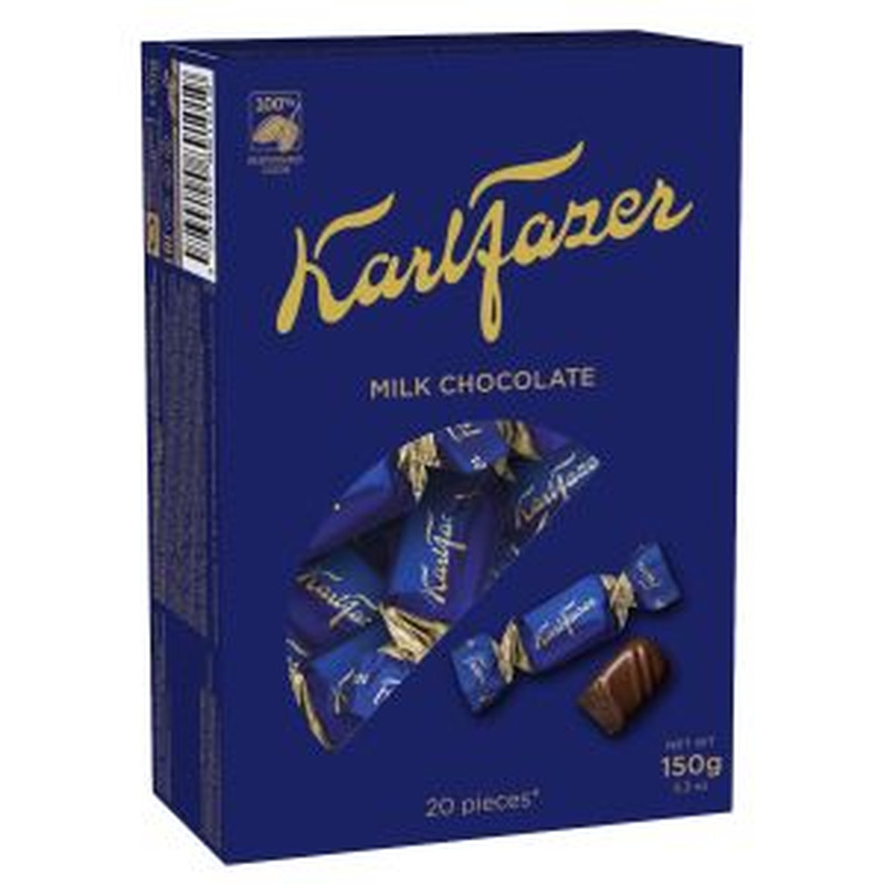 Karl Fazer kommikarp piimašokolaadikompvekid 150g