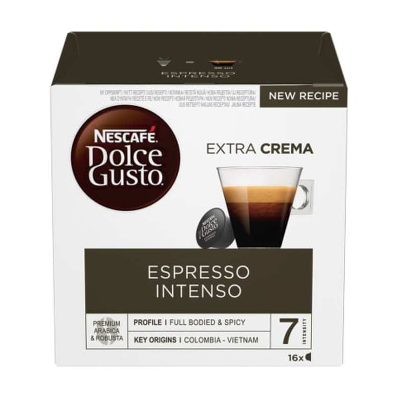 Kohvikapslid Espresso Intenso Nescafe Dolce Gusto 16tk