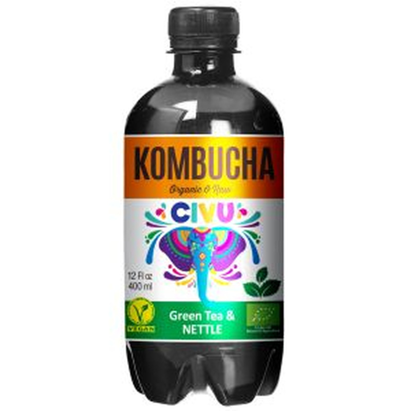 Kombucha roheline tee nõgesega, CIVU, 400 ml