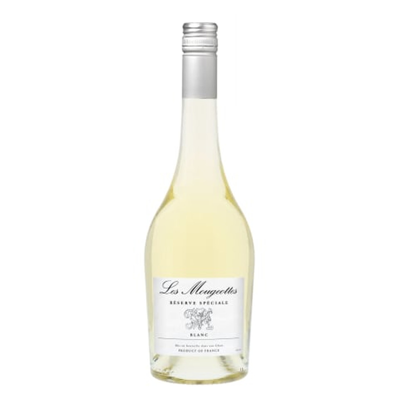 Kaitstud geograafilise tähisega vein Les Mougeottes Reserve Speciale Blanc Pays d'Oc 13%vol 0,75l