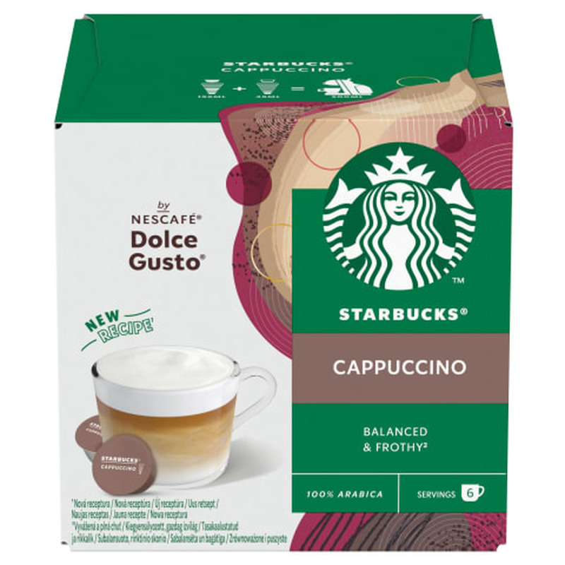 Kohvikapslid Cappucino Starbucks by Nescafe Dolce Gusto 120g