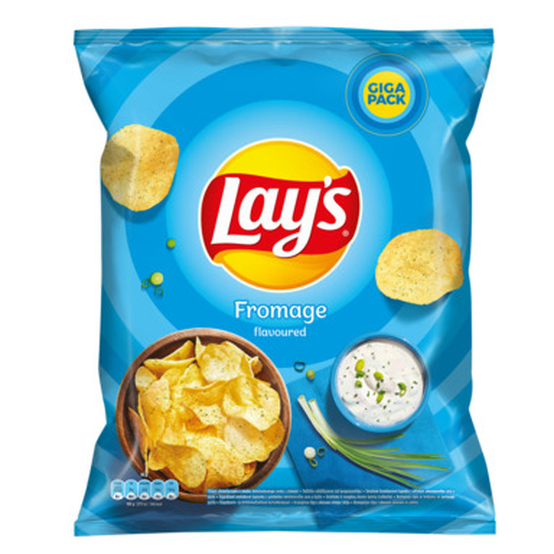 Kartulikrõpsud hapukoore- ja sibulamaitselised, LAY'S, 250 g