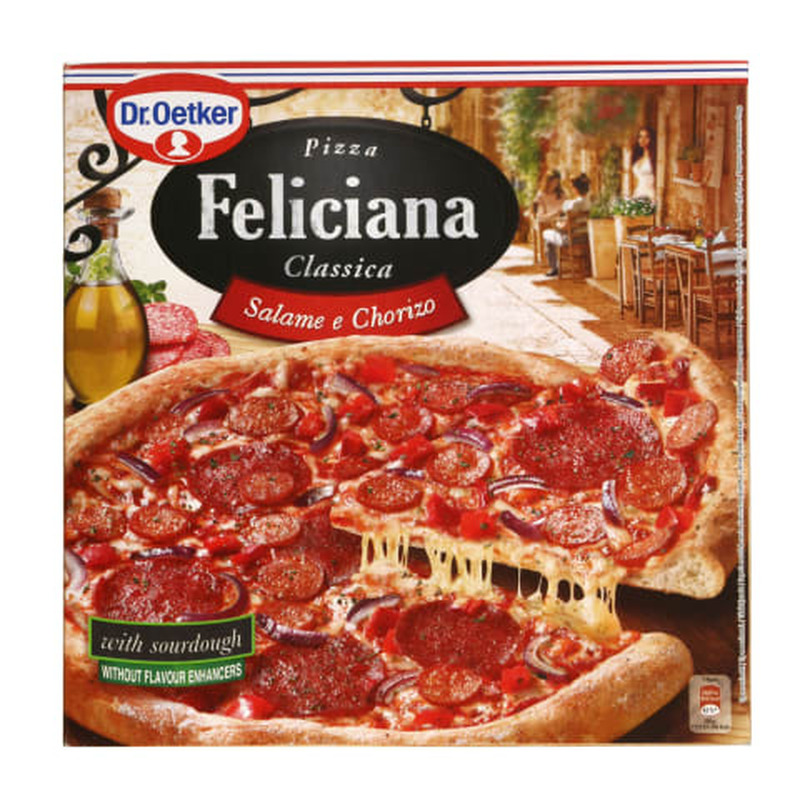 Pitsa salaami ja chorizo Feliciana Dr.Oetker 320g