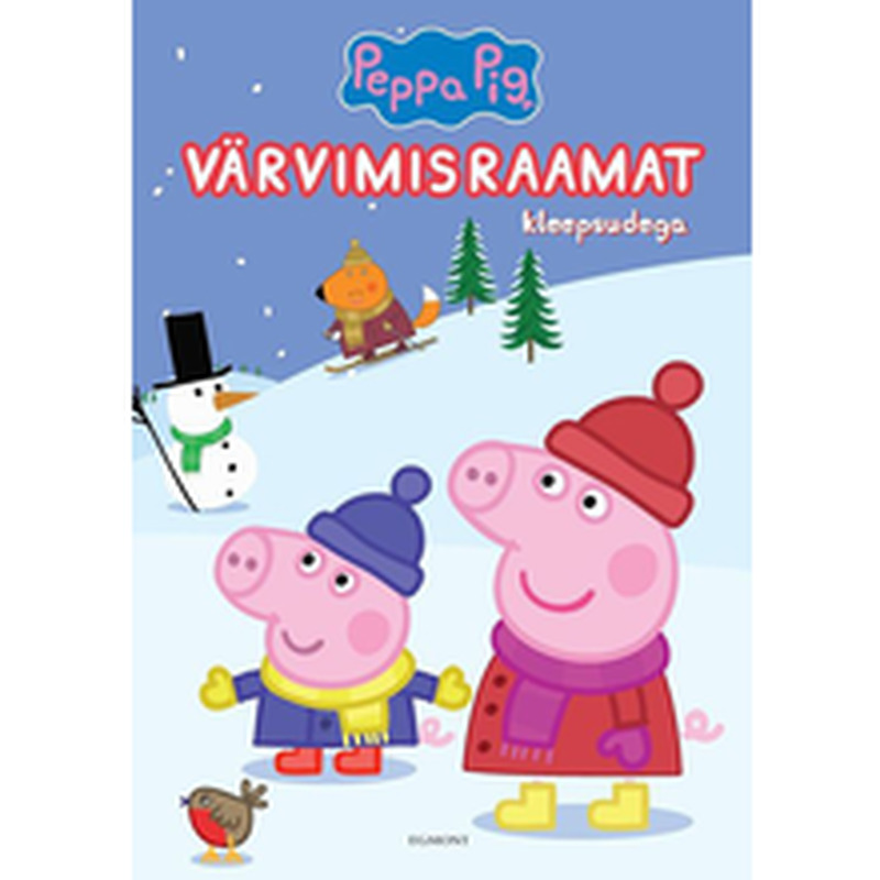 Põrsas Peppa. Värvimisraamat kleepsudega