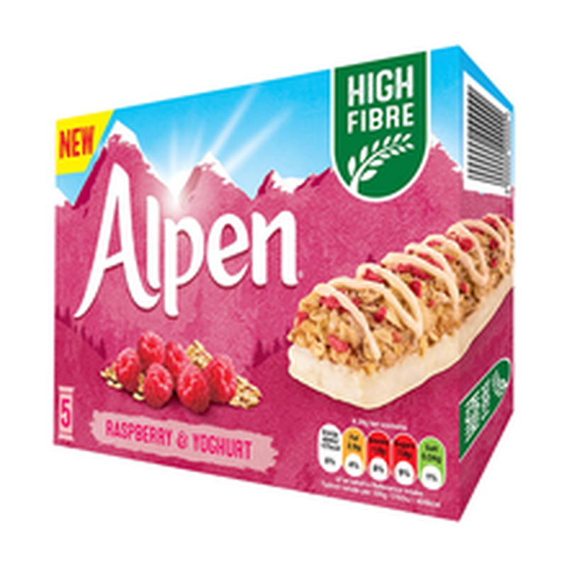 Alpen vaarika & jogurti müslibatoon 5 x 29 g