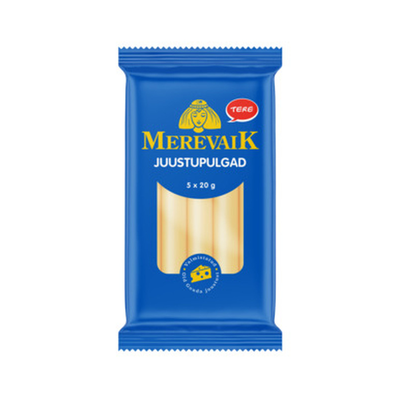 Merevaik juustupulgad 5 x 20 g, TERE, 100 g