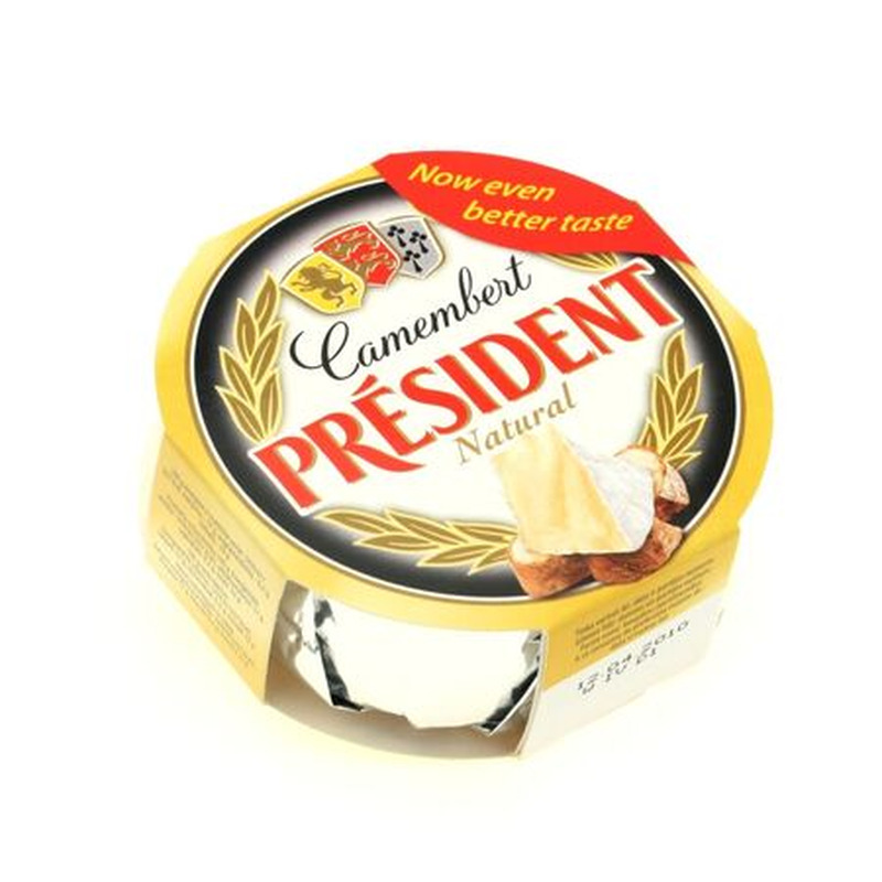 Valgehallitusjuust Camembert, PRESIDENT, 120 g