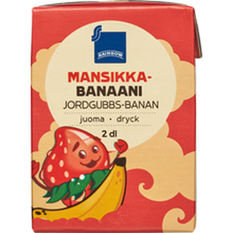 Rainbow maasika-banaani jook kontsentraadist 200ml