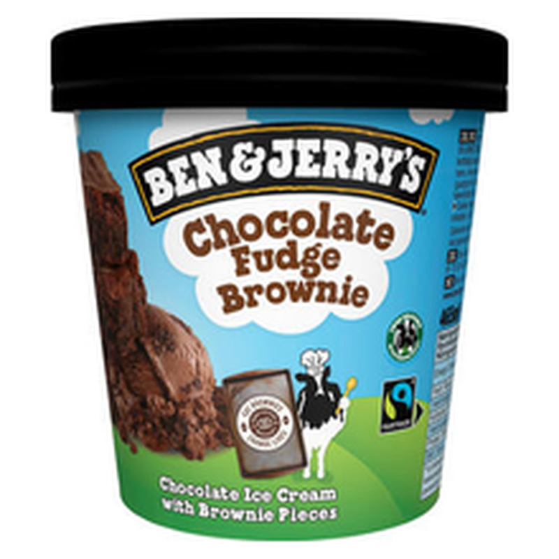 Jäätis Chocolate Fudge Brownie, BEN & JERRY'S, 465 ml/408 g