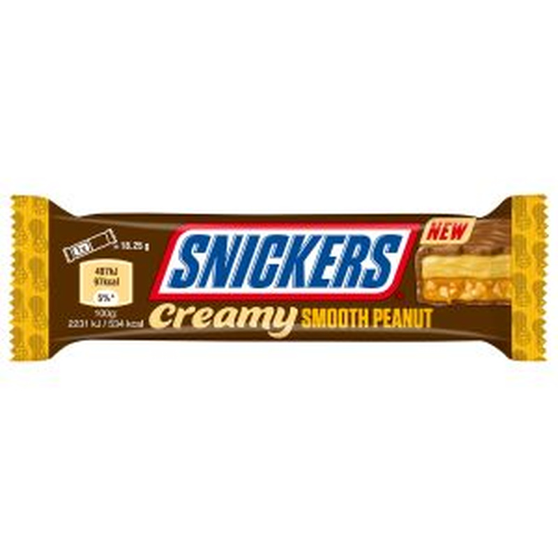 Šokolaadibatoon Creamy Peanut Butter, SNICKERS, 36,5 g